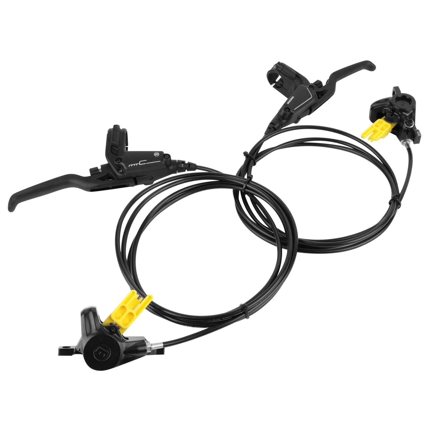 Frein à disque VTT hydraulique Magura MT/C perf noir avant et arrière 1950mm / 2400mm (kit)