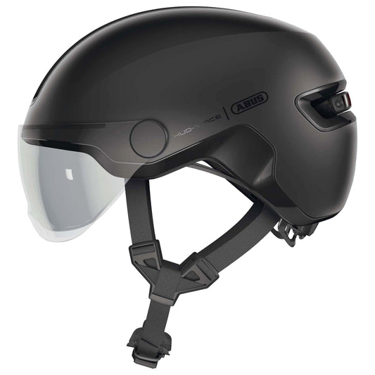 Abus Urban HUD-Y Ace Velvet Black Adult Cycling Helmet