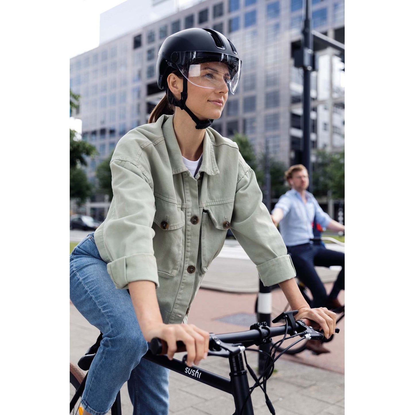 Casque vélo adulte Abus urbain hud-y ace velours noir