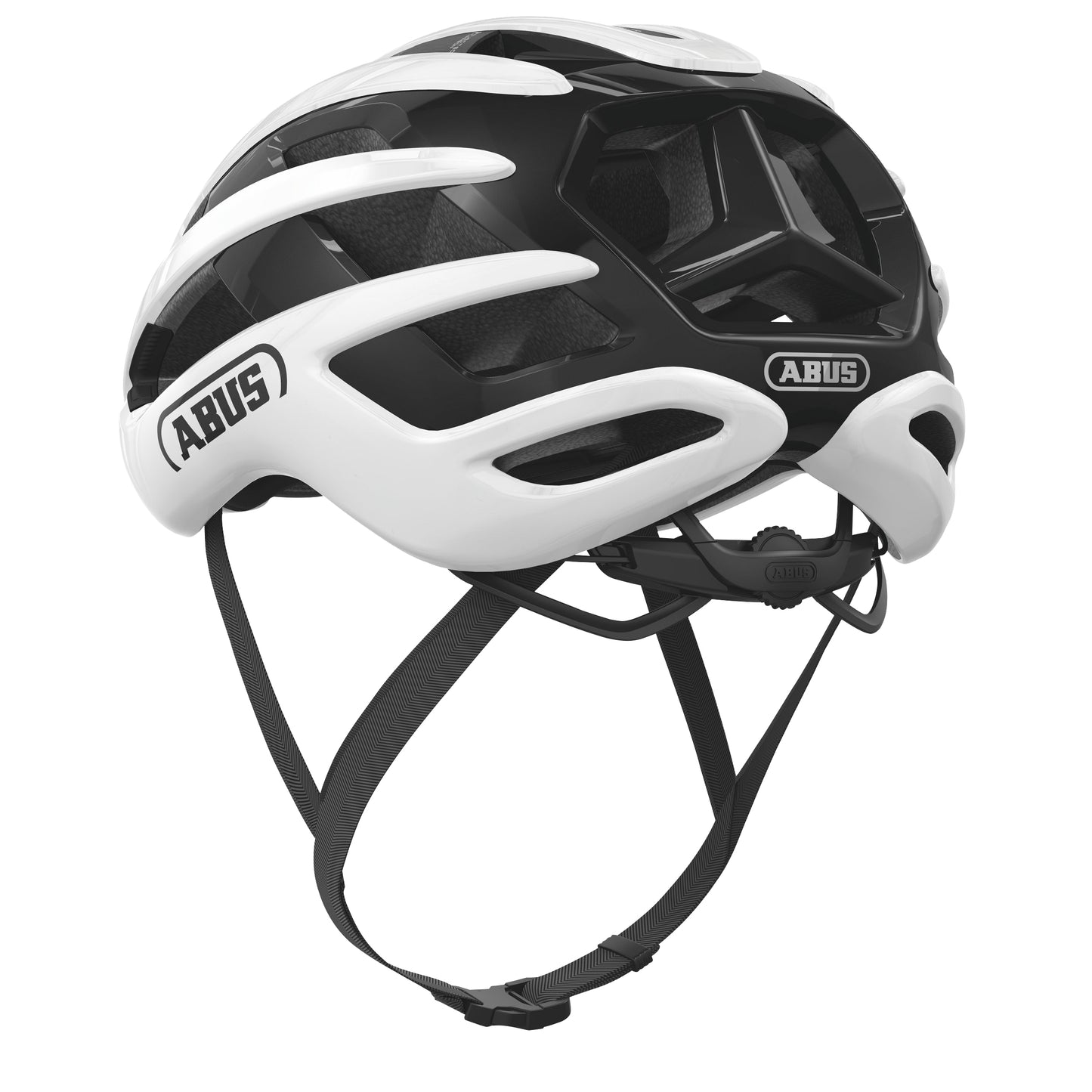 Casque vélo adulte Abus route airbreaker blanc brillant