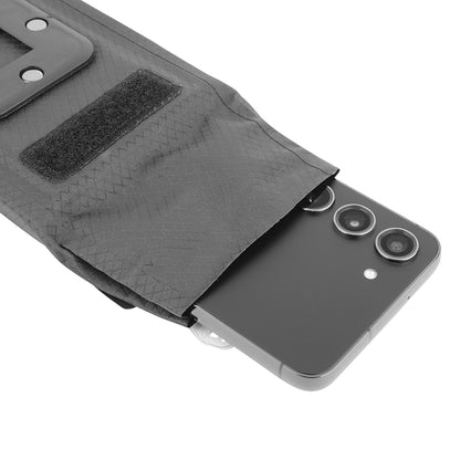 Support smartphone-téléphone Hapo-g étanche tactile noir fixation universelle magnétique de 5.4" à 6.7"