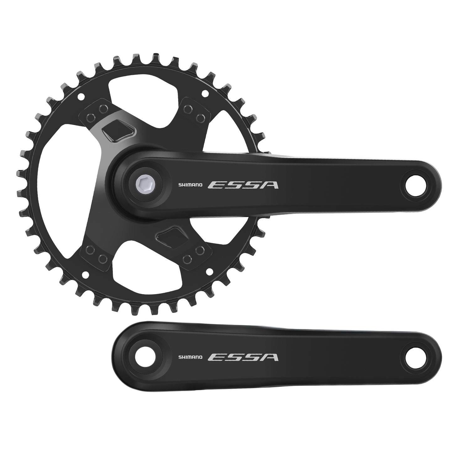 Pédalier VTT Shimano Essa U2000 noir 175 40 dents boîtier 123