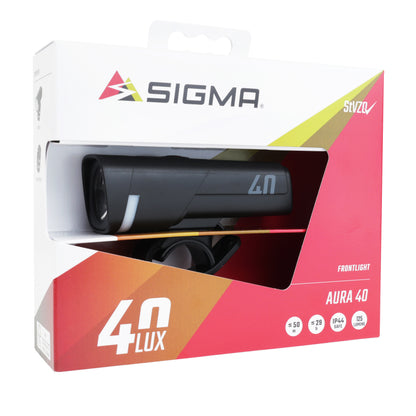 Eclairage vélo usb avant Sigma aura 40 lux