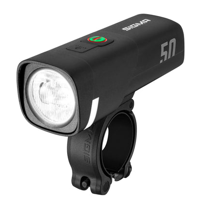Eclairage vélo usb avant Sigma aura 50 lux