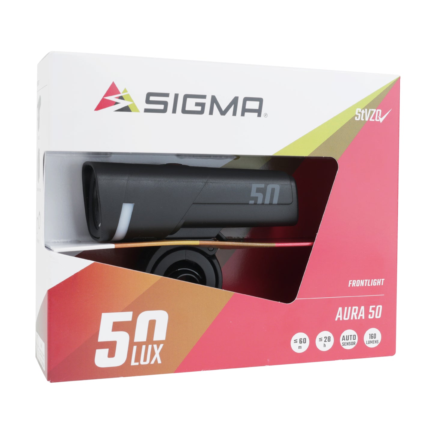Eclairage vélo usb avant Sigma aura 50 lux