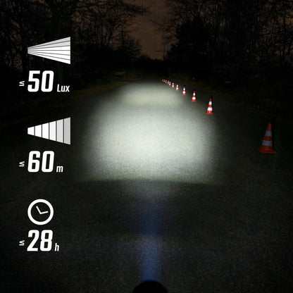 Eclairage vélo usb avant Sigma aura 50 lux
