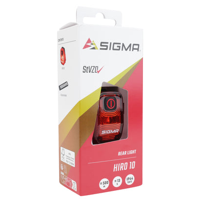 Eclairage vélo usb arrière sur tige de selle Sigma hiro 10
