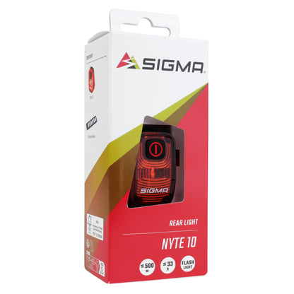 Eclairage vélo usb arrière sur tige de selle Sigma nyte 10