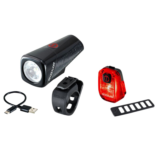 Eclairage vélo usb kit Sigma buster 150 lumen -nyte 10