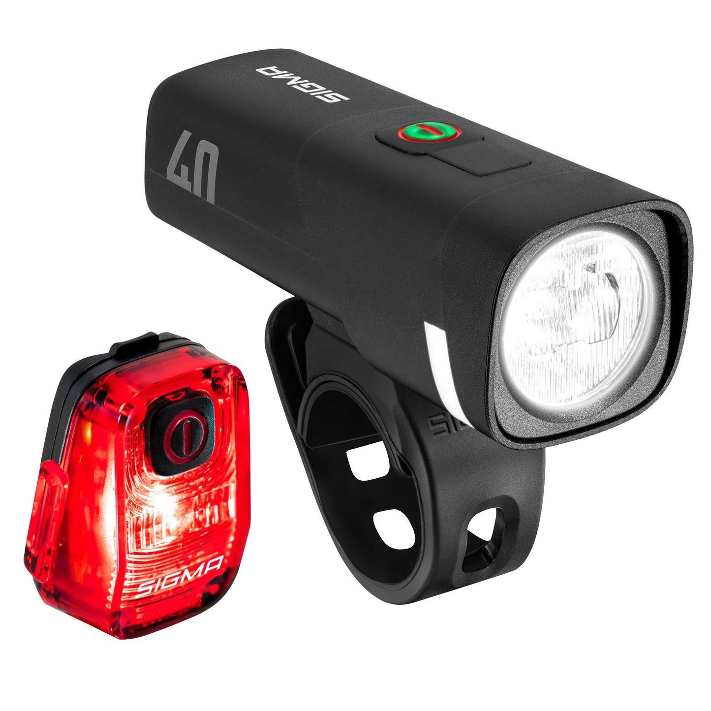 Eclairage vélo usb kit Sigma aura 40 lux-hiro 10
