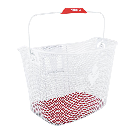 Hapo.G White Honeycomb Steel Front Basket for E-Bikes