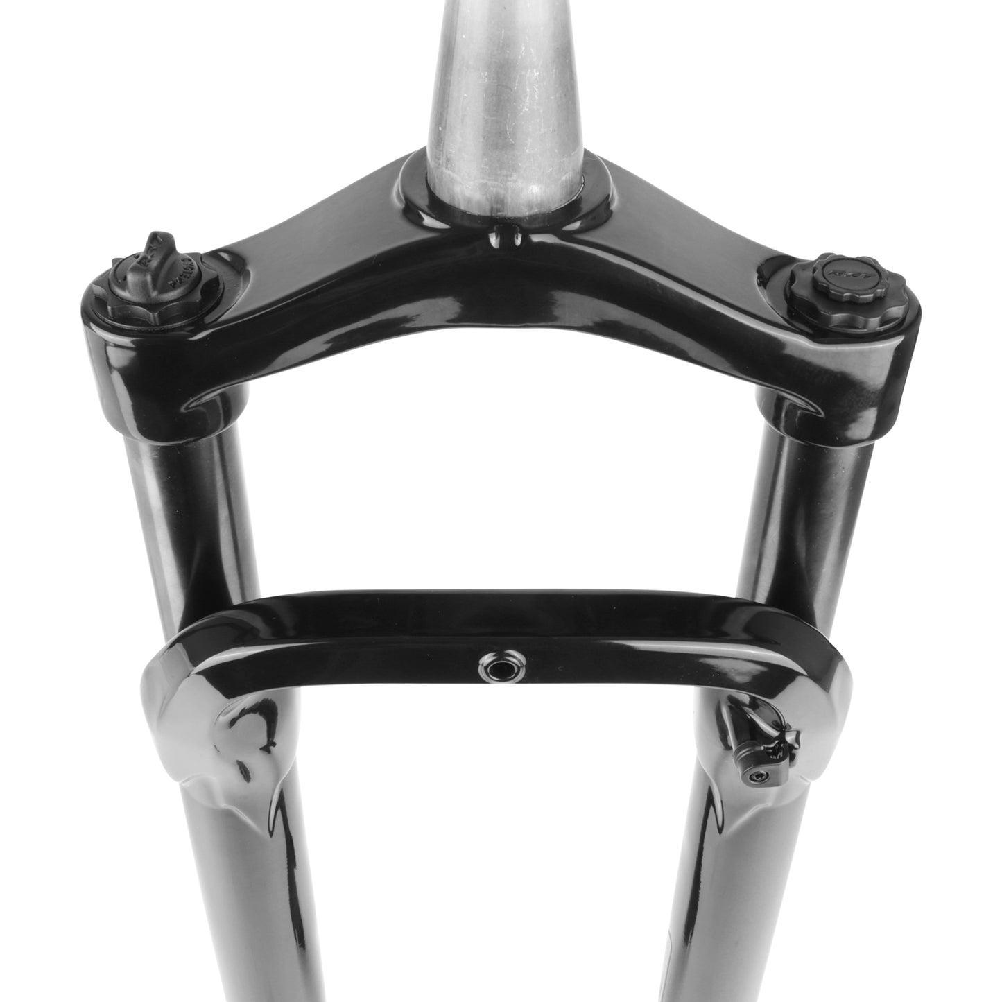 Fourche VTT - fat bike 26" noir tapered conique (pivot 1"1-8 haut et 1,5" bas)