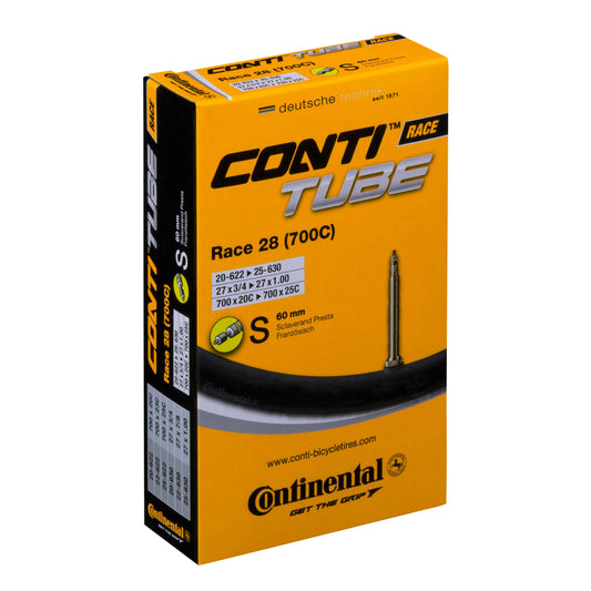Chambre à air vélo 700 x 20-25 Continental valve presta obus démontable 60mm