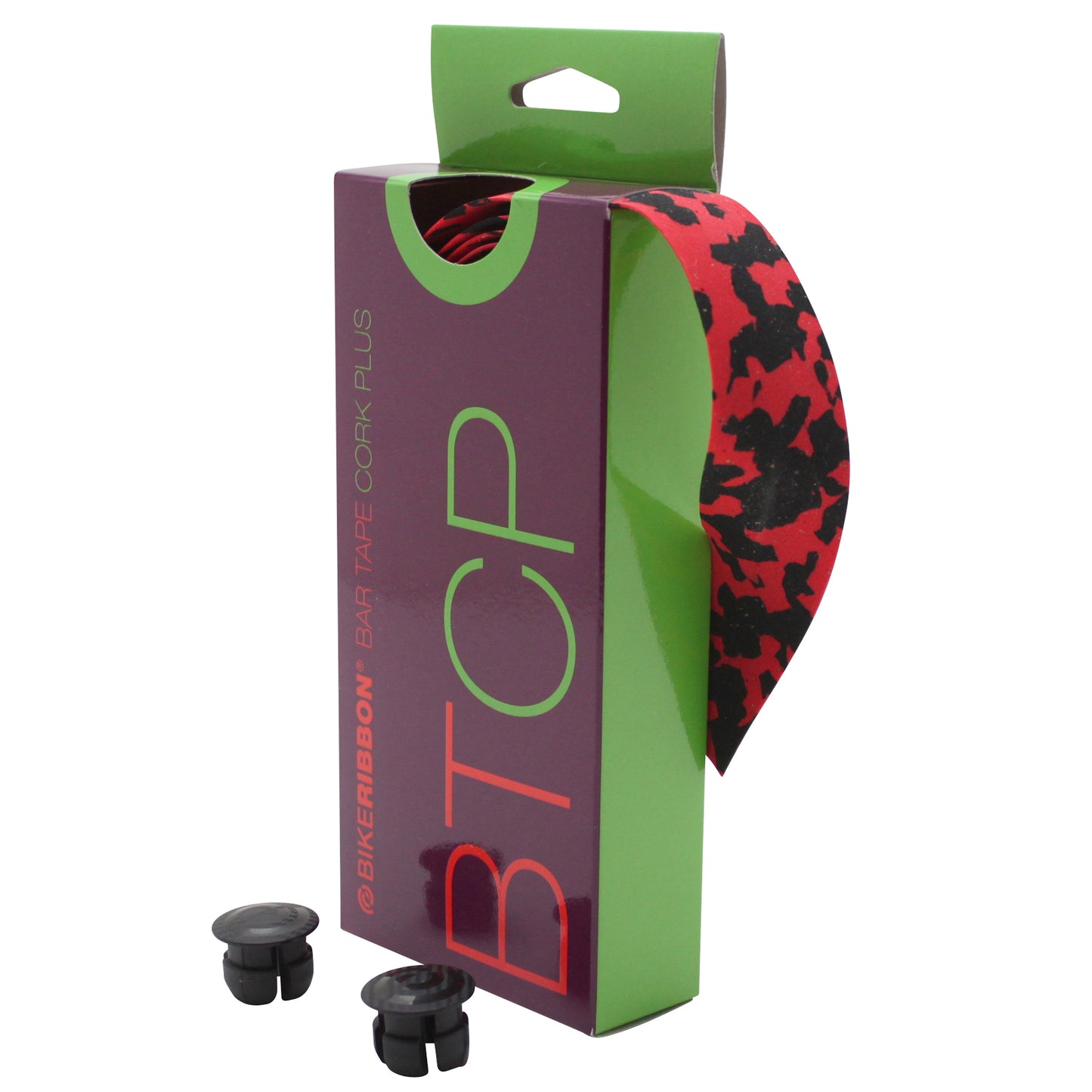 Ruban guidon Bikeribbon Cork Plus noir-rouge