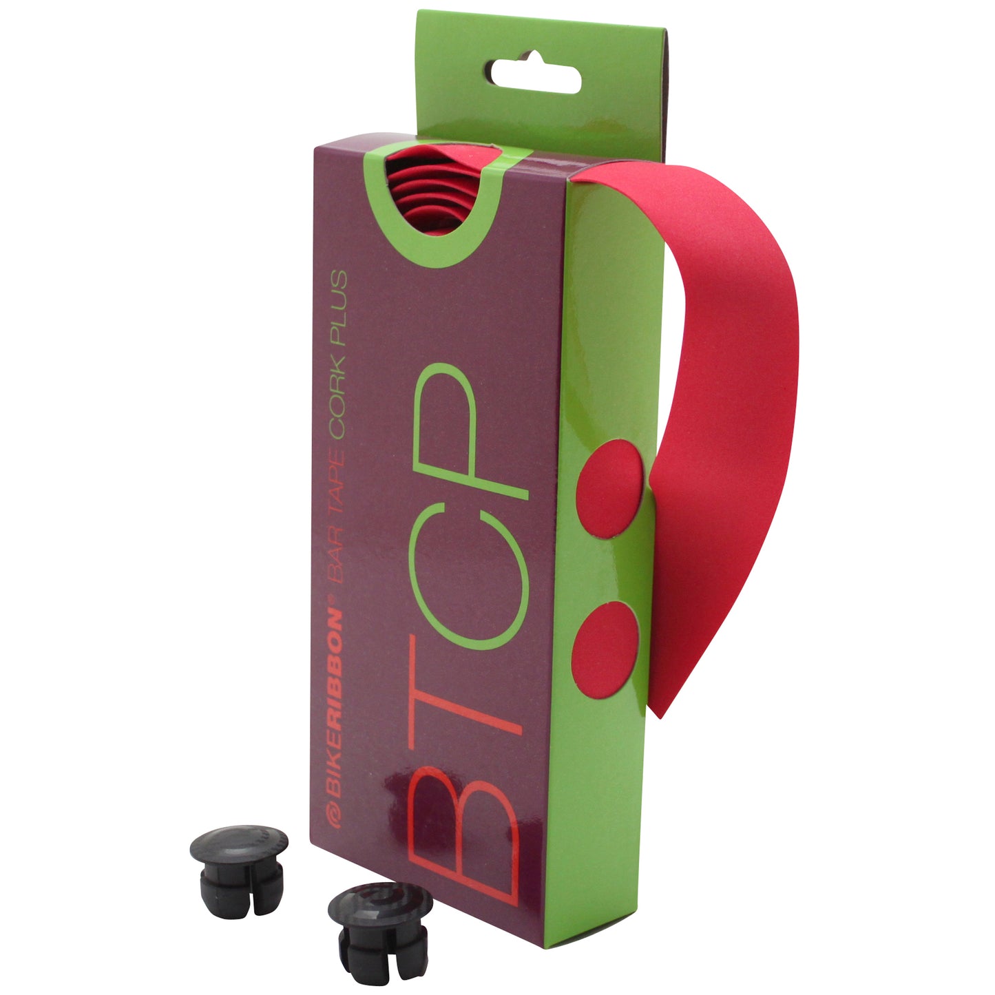 Ruban guidon Bikeribbon Cork Plus rouge sans liège