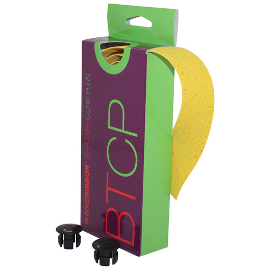 Ruban guidon Bikeribbon Cork Plus jaune avec liège