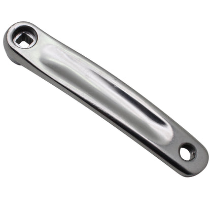 Manivelle gauche Newton alu large argent 170mm