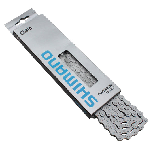 Chaîne vélo 1-3v. city Shimano nexus nx10 argent 114 maillons (3.30 - 1-2"x1-8")