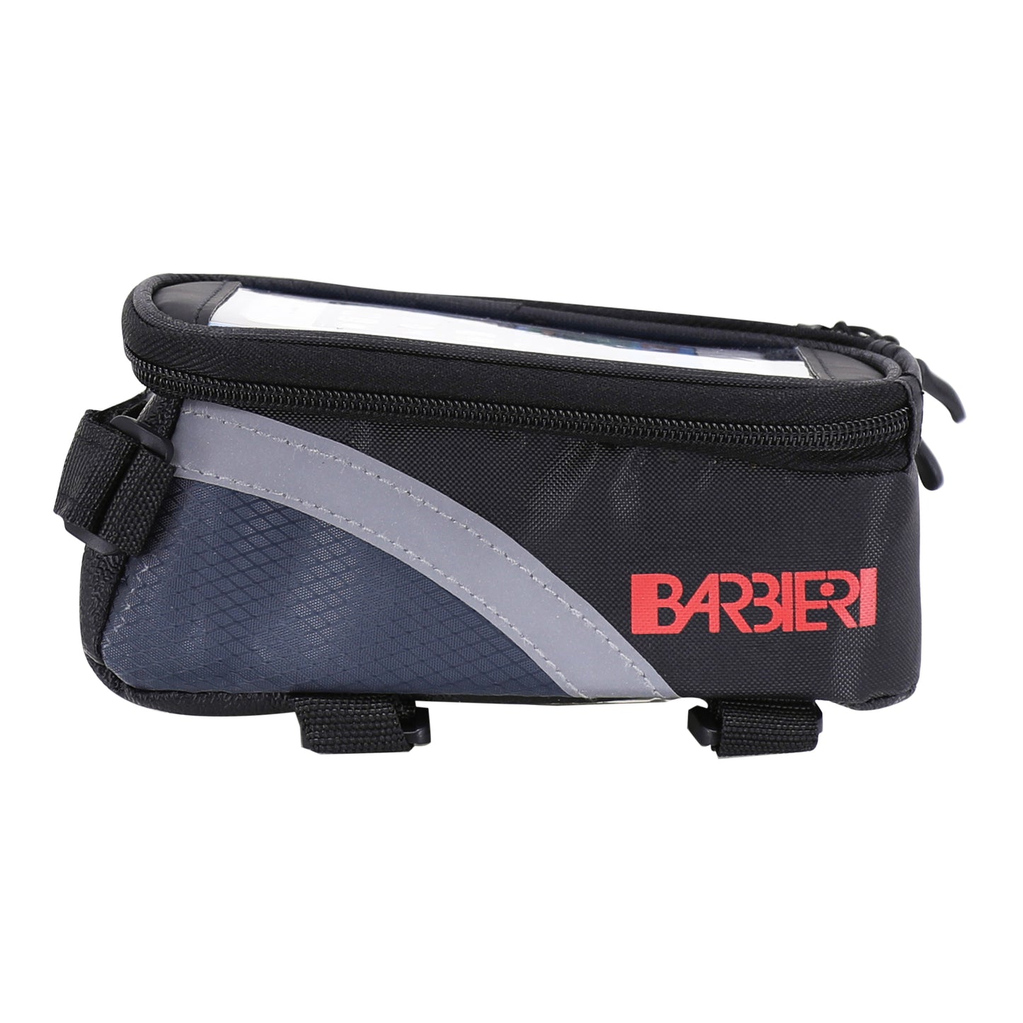 Bike frame-handlebar smartphone bag for cell phone / I-phone, velcro fastening, 17x9x7cm