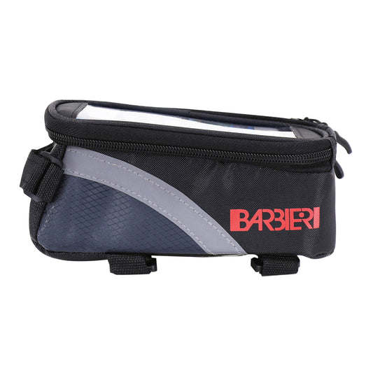 Bike frame-handlebar smartphone bag for cell phone / I-phone, velcro fastening, 17x9x7cm