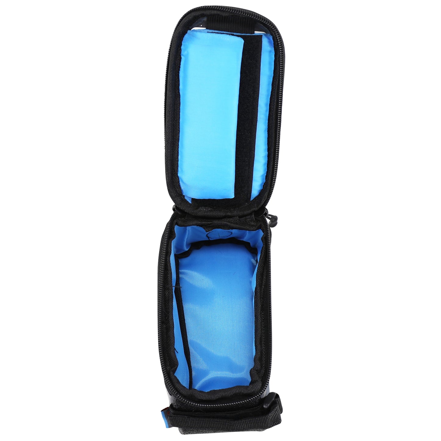 Bike frame-handlebar smartphone bag for cell phone / I-phone, velcro fastening, 17x9x7cm