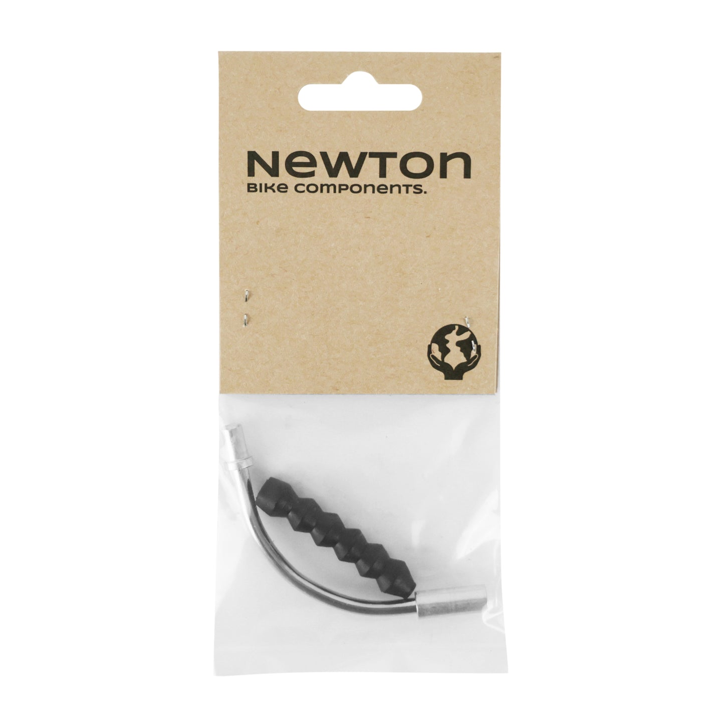 V-brake noodle Newton 90° with boot (per unit on card)