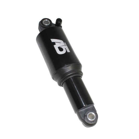 Black aluminum MTB air shock absorber, 40mm travel, 8mm axle (165mm eye-to-eye)
