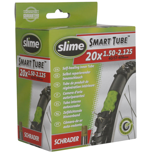 Bicycle inner tube 20 x 1.50-2.125 Slime standard removable Schrader valve with puncture sealant