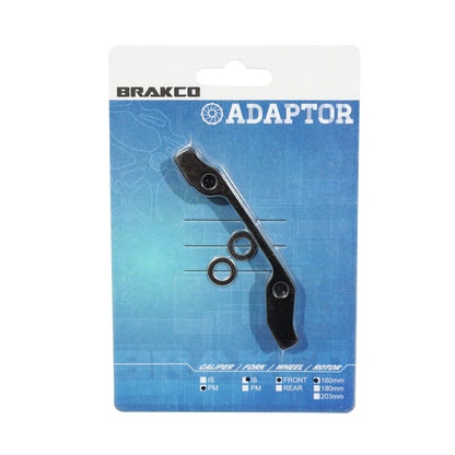 Adaptateur frein à disque VTT avant Brakco disque 160mm étrier post-mount sur fourche international