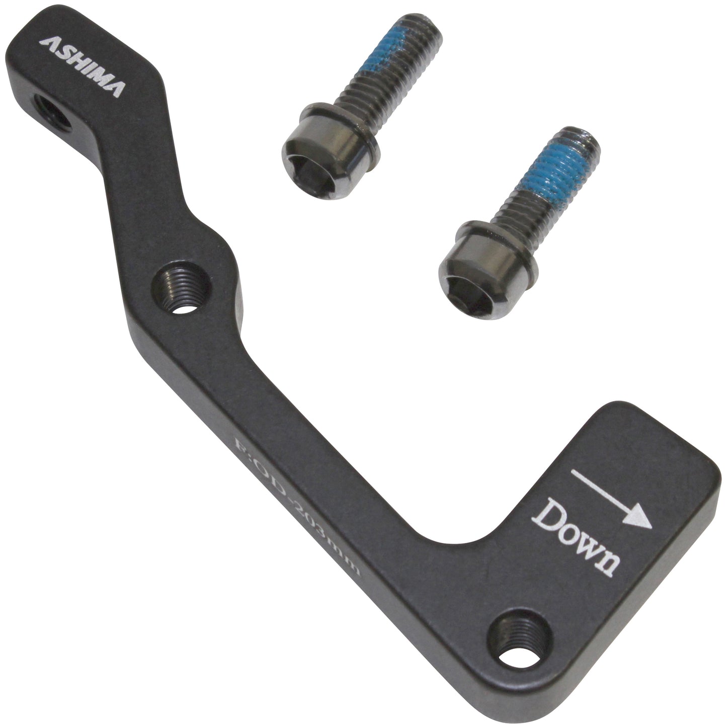 Brakco rear MTB disc brake adapter 203mm disc post-mount caliper on international standard frame