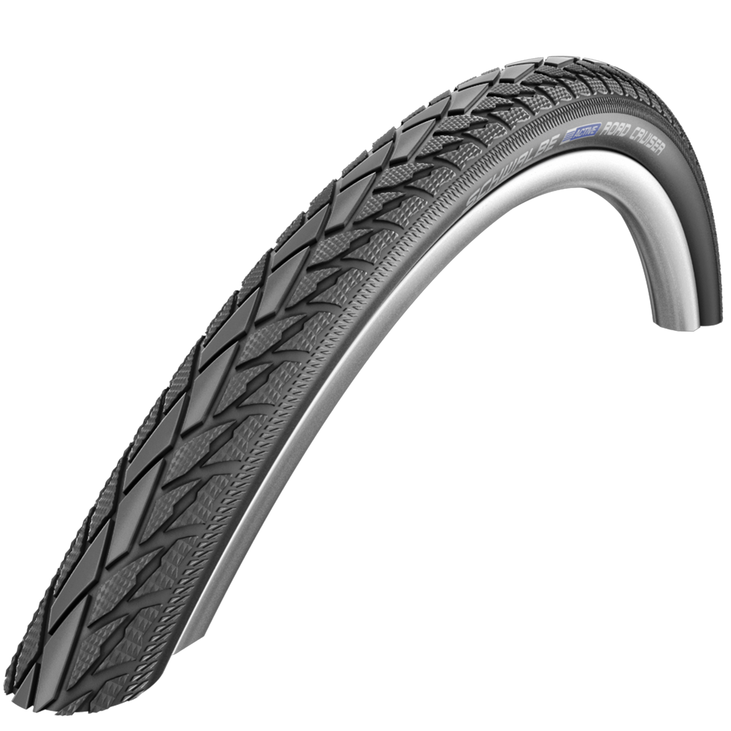Pneu City 22 X 1 1-2 Schwalbe Road Cruiser HS484 Noir TR (44-484) flanc Reflex