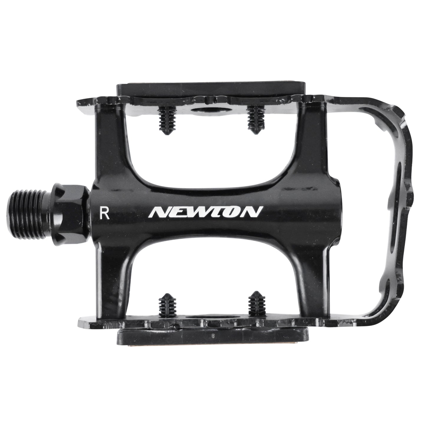 Newton black aluminum MTB pedal aluminum cage 9/16