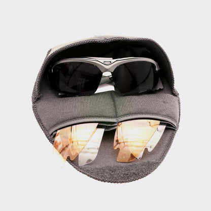 Newton Reaction adult cycling glasses black 3 lenses