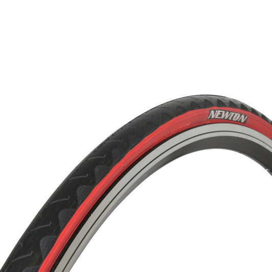 Road Tire 700 X 23 Newton GP Black with Red Sidewall (All-Weather Tread) (23-622) (E)