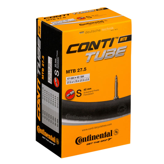 Chambre à air vélo 27.5 x 1.75-2.50 Continental valve presta obus démontable 42 mm