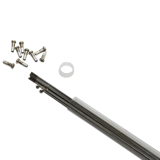 Rayon PCP inox argent 2mm coudé 280 mm / tube de 10