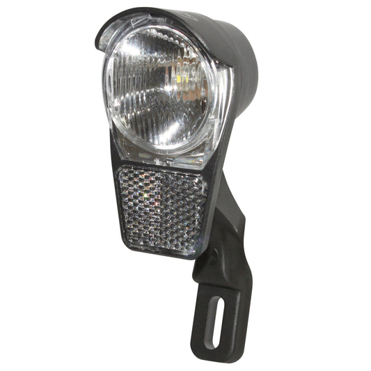 Eclairage vélo à dynamo avant sur fourche Spanninga galeo led 4.5 lux on-off livré avec câble