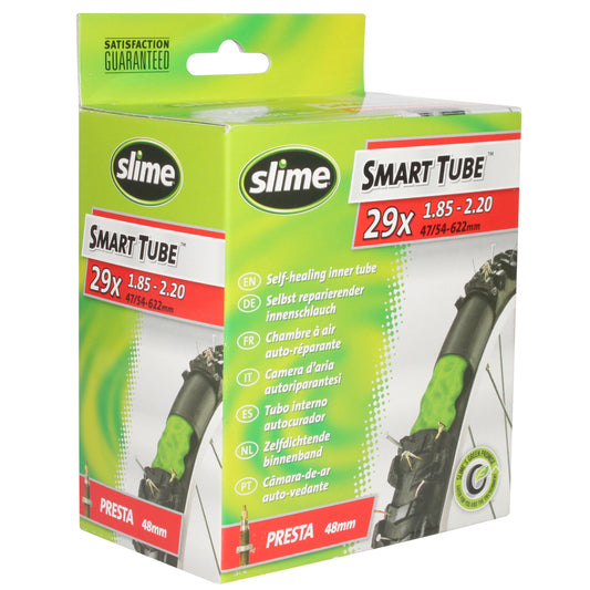 Bike inner tube 29 x 1.85-2.20 Slime presta valve with removable core and anti-puncture sealant