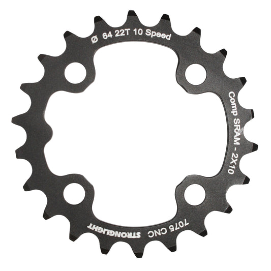 Plateau VTT 4 bras Stronglight D64 pour SRAM XO Shimano int22 10V