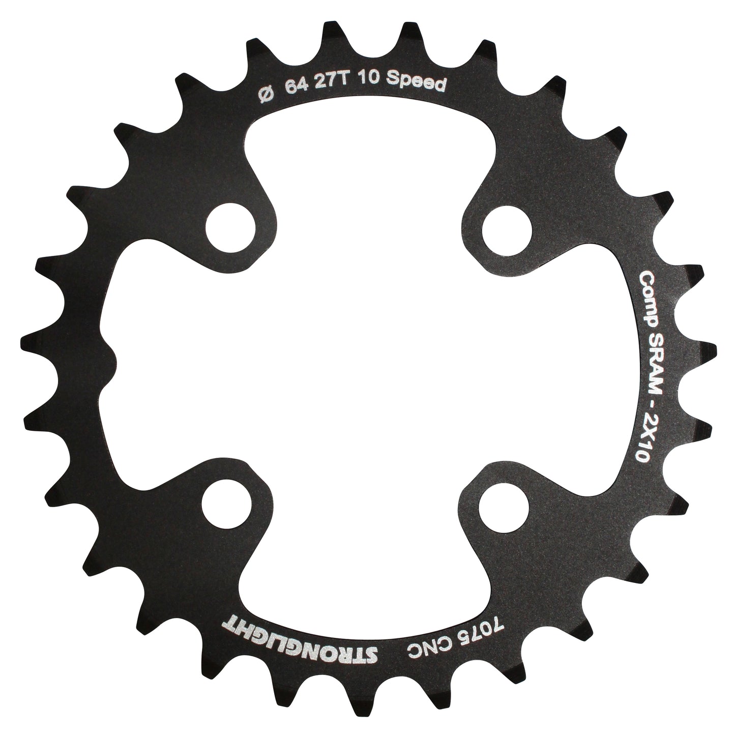 Plateau VTT 4 bras Stronglight D64 pour SRAM XO Shimano int27 10V