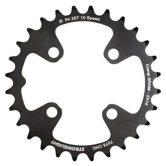 Plateau VTT 4 bras Stronglight D64 pour SRAM XO Shimano int28 10V
