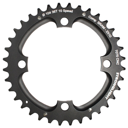 Plateau VTT 4 bras Stronglight D104 pour SRAM XO double 36D