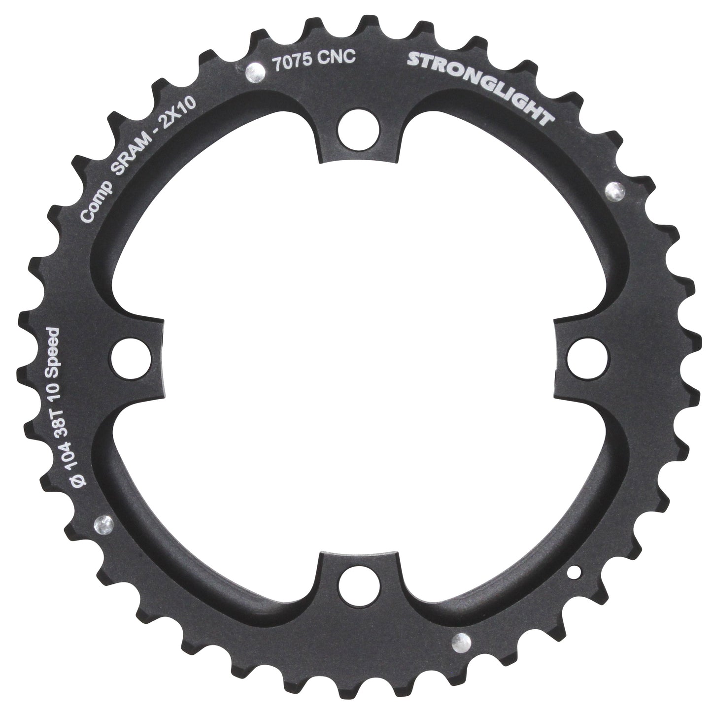 Plateau VTT 4 bras Stronglight D104 pour SRAM XO double 38D