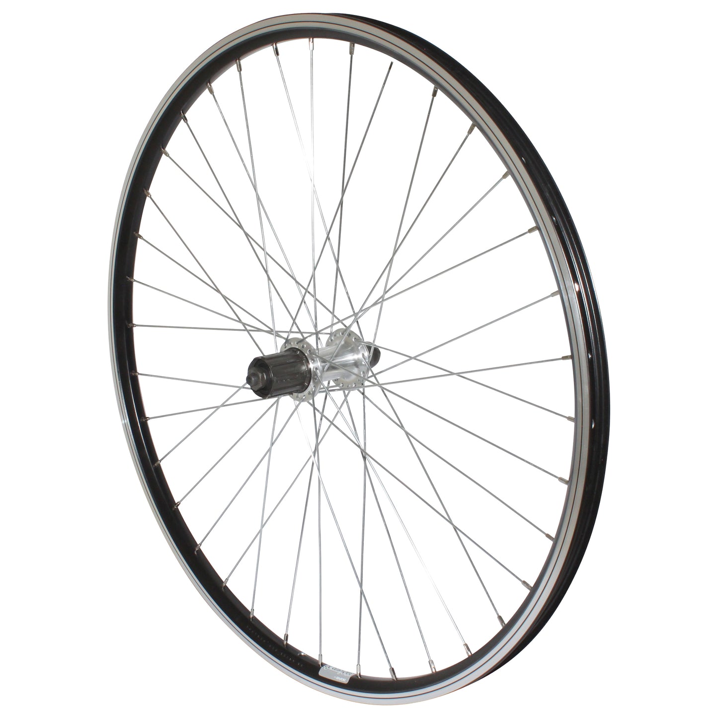 PCP MTB wheel rim brake 26" rear black double wall alloy hub