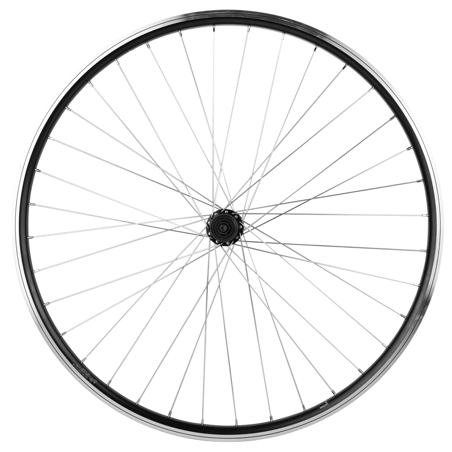 Roue PCP VTC patin blocage 700x35 PCP arrière alu noir moyeu Shimano