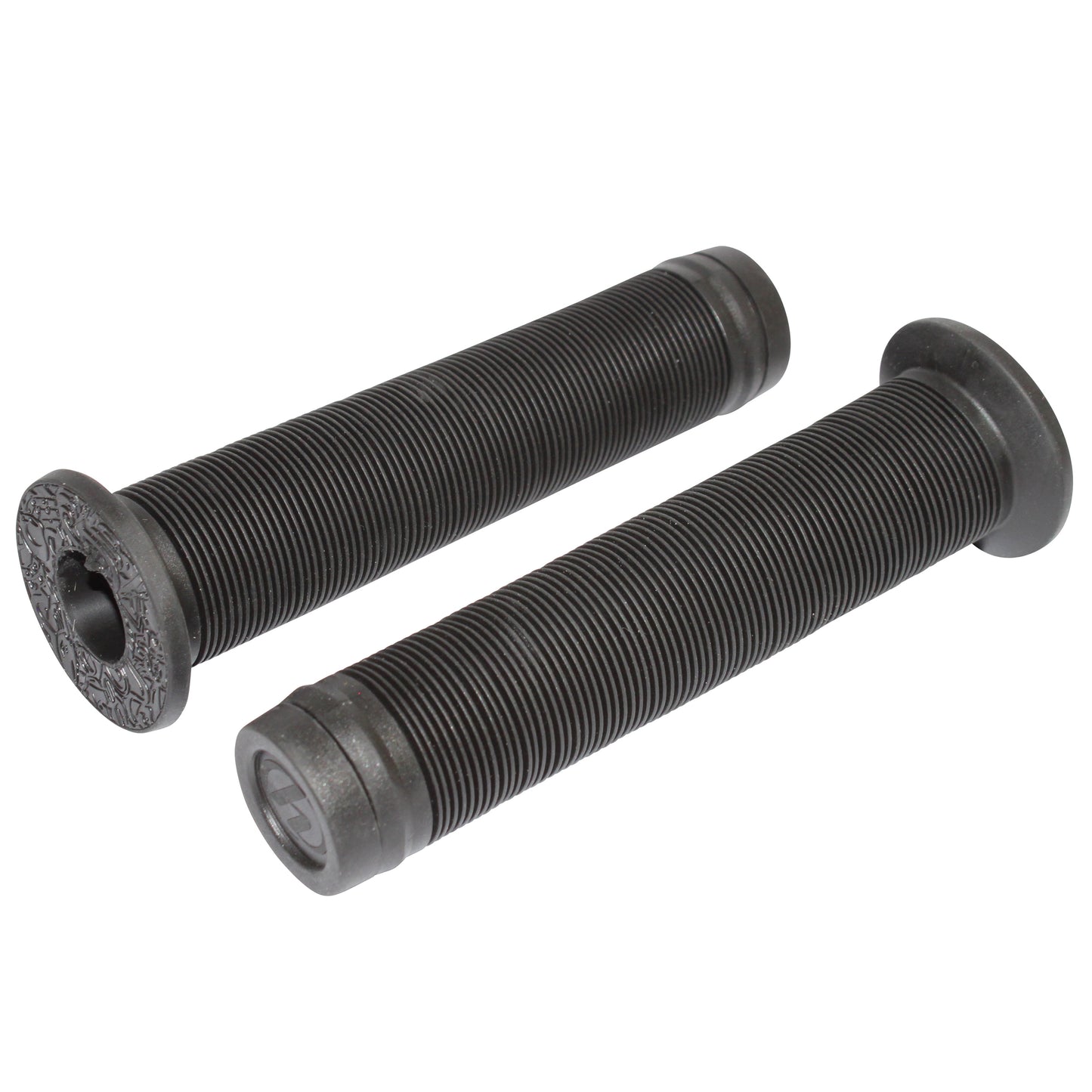 Herrmans BMX Grips, Black, with Flange, Super Comfortable, 140mm