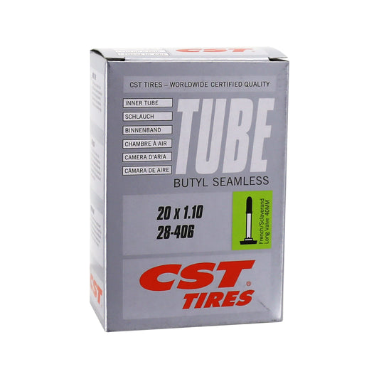 20 x 1.10 PCP Presta valve bike inner tube (28-420)