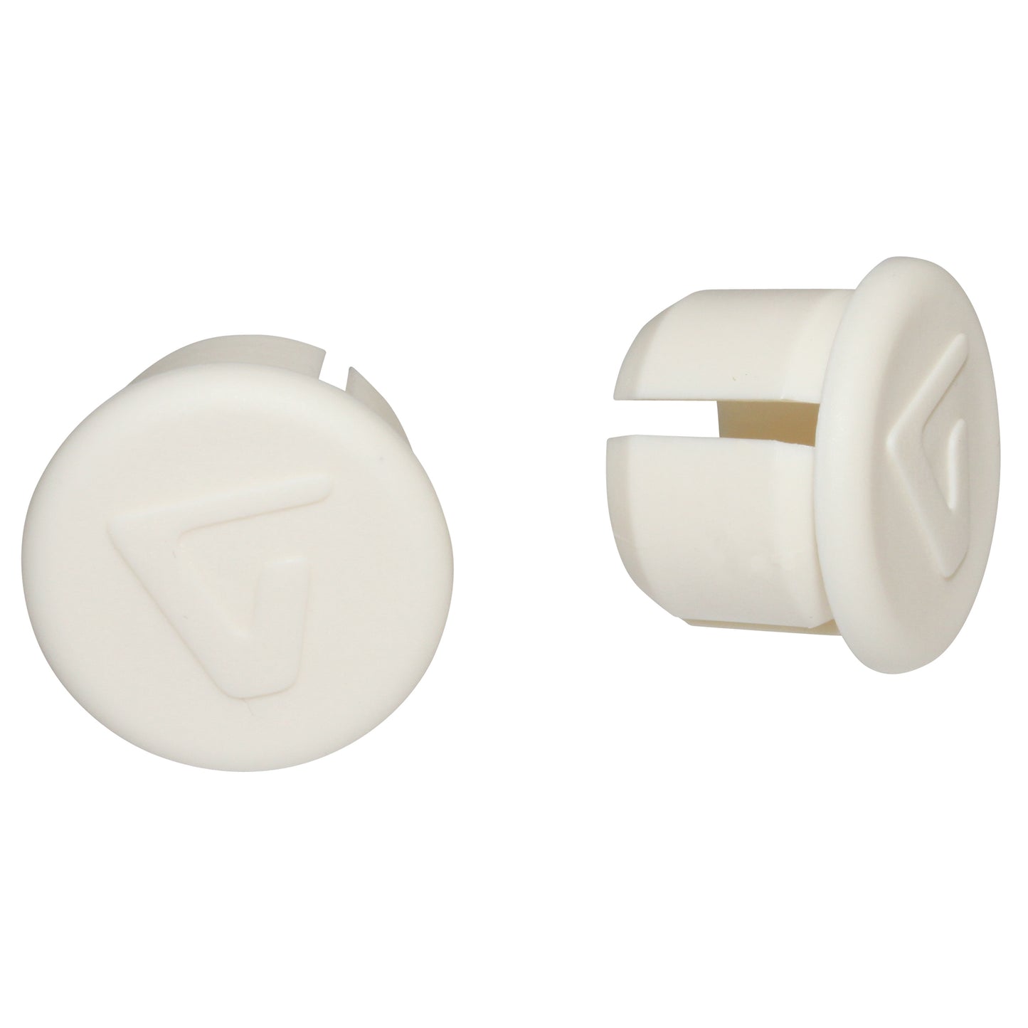 Bouchons cintre route VELOX blanc paire