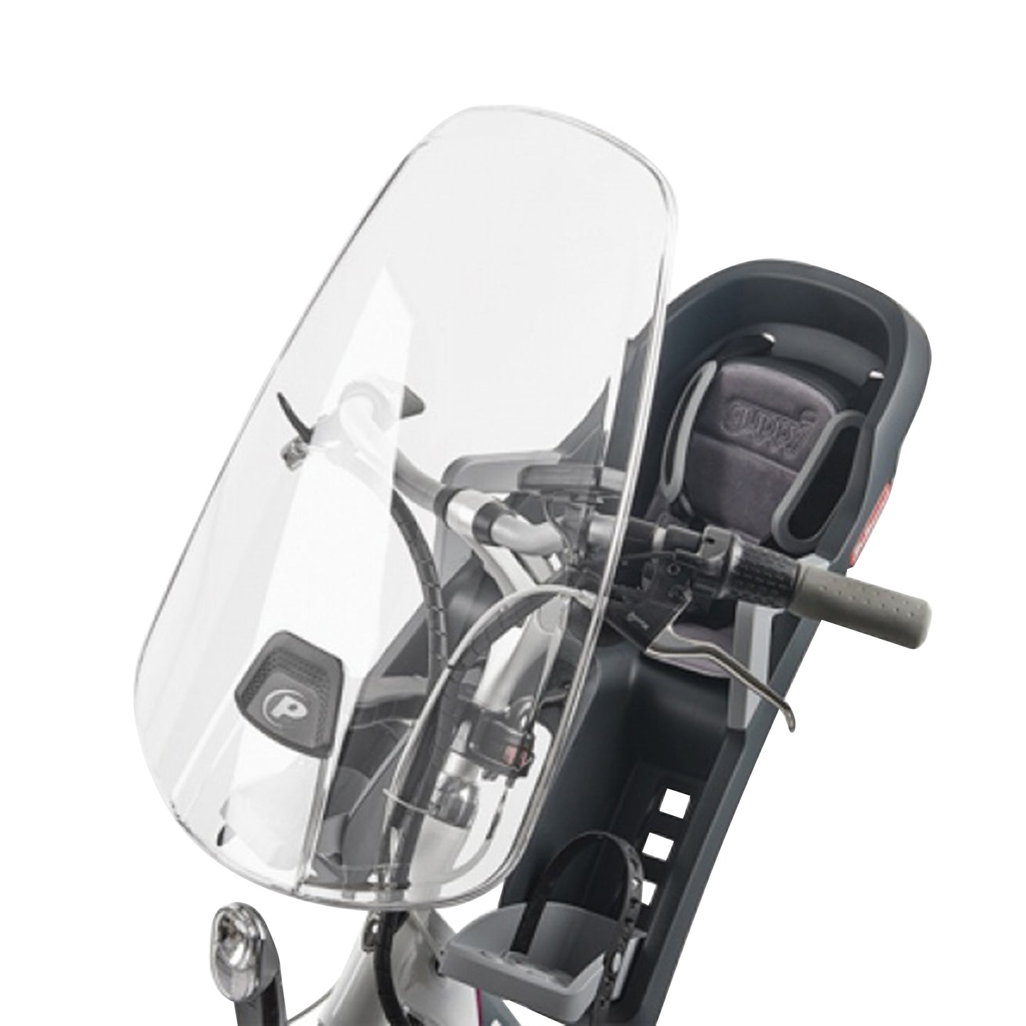 Polisport clear handlebar-mounted screen