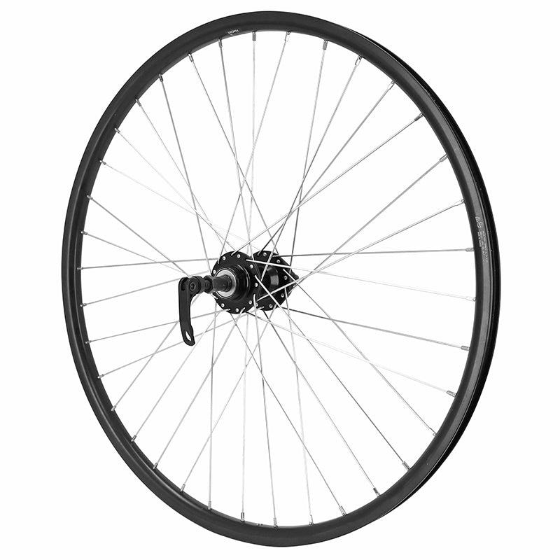 Roue PCP VTT disque blocage 26" arrière noir double paroi moyeu disque